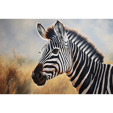 Zebra Head Oil Canvas